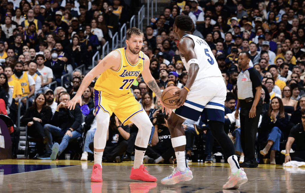 nba playoff - lakers, timberwolves, luka doncic, anthony edwards